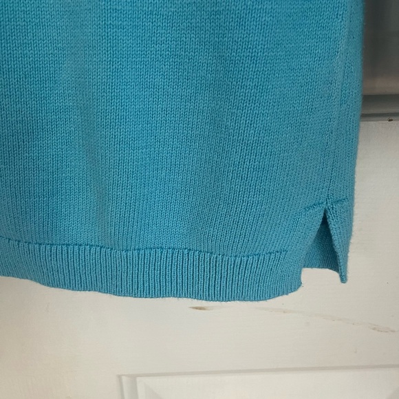 Talbots Long Sleeve Turquoise Sweater - Picture 7 of 9